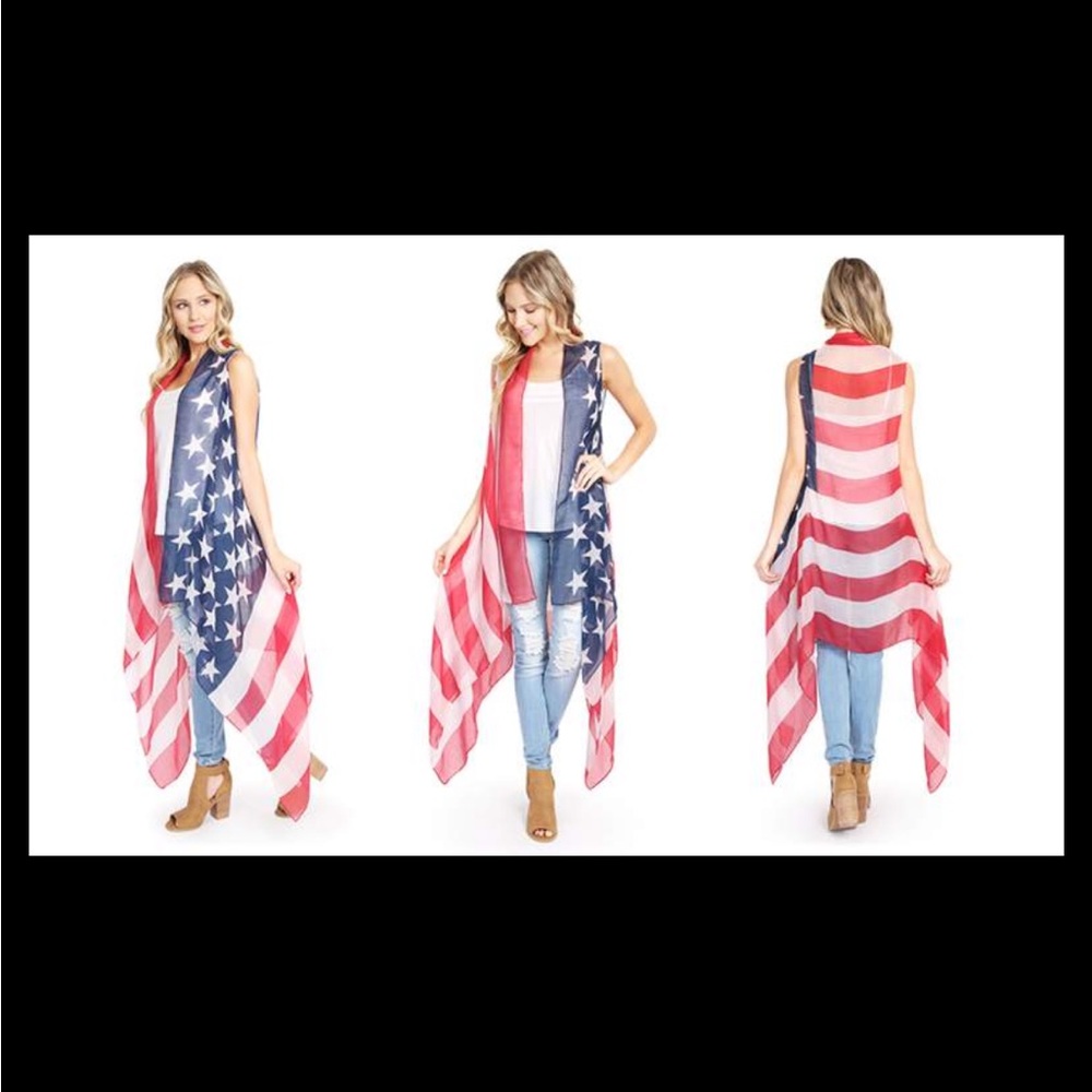 American Flag Cardigan